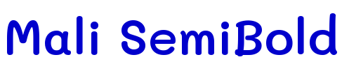 Mali SemiBold шрифт